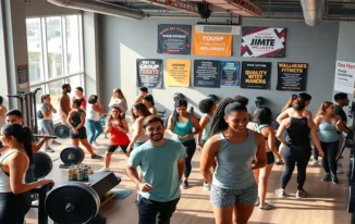 Community-Focused Fitness Gym with Social Wellness Events and Group Challenges