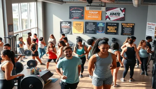 Community-Focused Fitness Gym with Social Wellness Events and Group Challenges