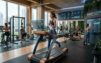 Smart Fitness Gym with AI Personalized Workouts and Wearable Data Syncing
